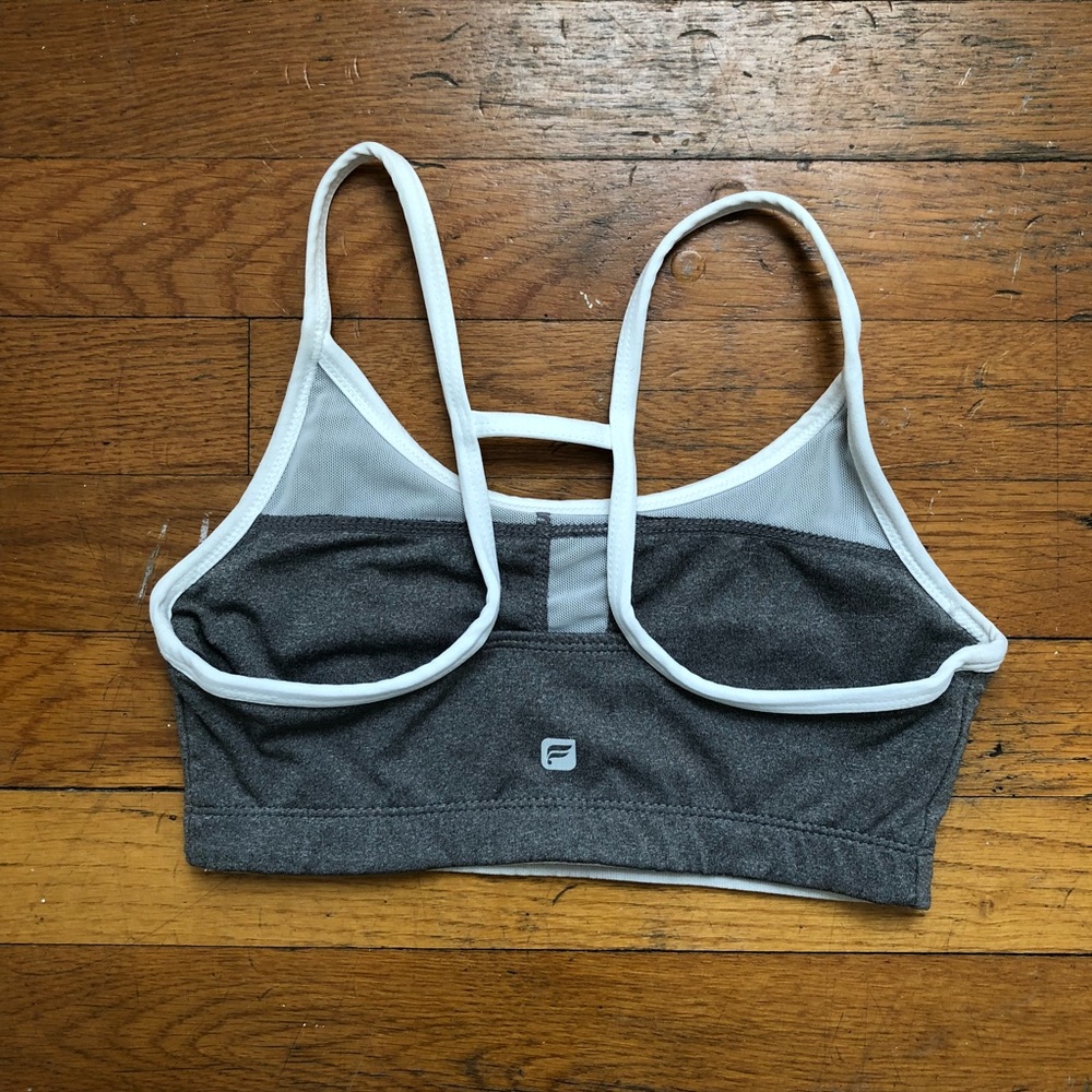 Fabletics Grey & White XS Sports Bra - Picture 2 of 2